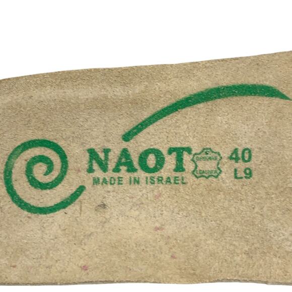 Naot Shoes Womens 9 Taupe Suede Elastic Strap Slip On Comfort Arch Support - Picture 9 of 11